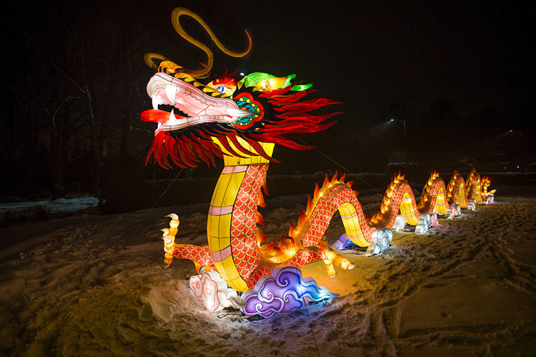 Фестивале гигантских китайских фонарей