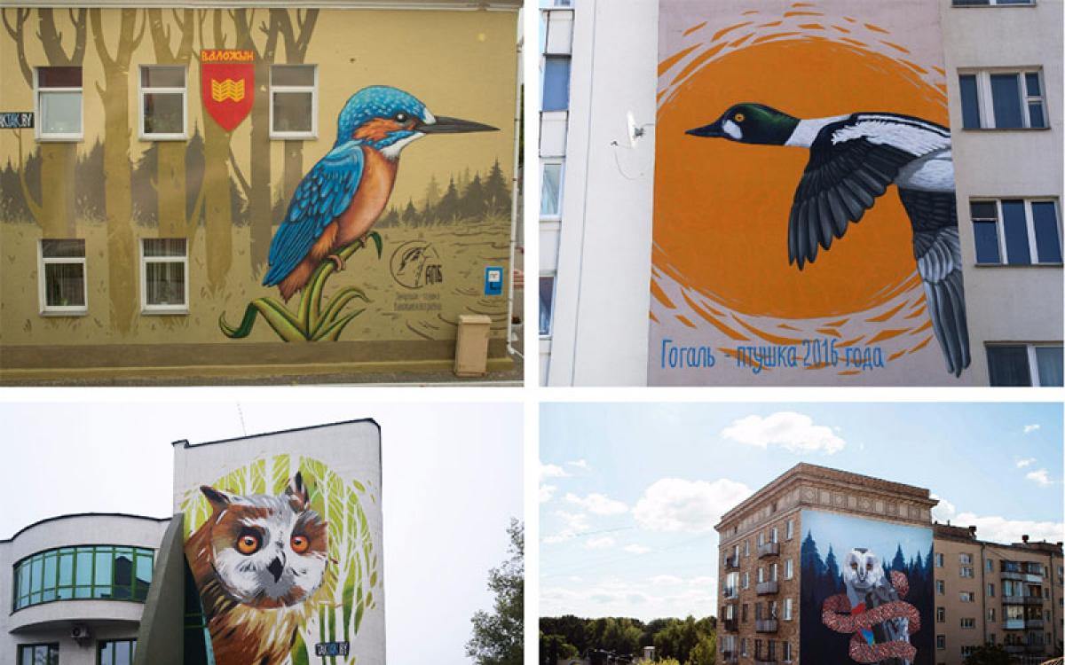 В Беларуси появится граффити с птицей 2017 года